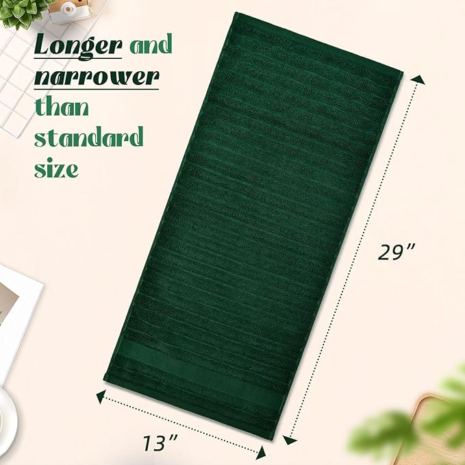 Jacquotha 4-Pack Hand Towels Ribbed – Kitchen & Bathroom Premium Cotton Towels - Image 5
