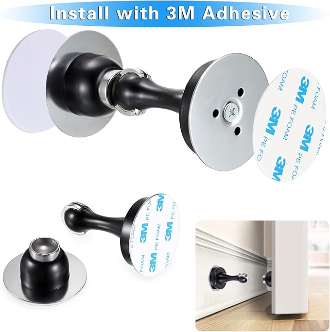 Sumnacon Magnetic Door Stopper, Heavy Duty Stainless Steel Door Stop Holder Come - Image 6