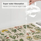 Plants Herbs Floral Dish Drying Mats - Image 5
