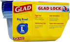 Glad GladWare Big Bowl Food Storage Containers, Large Round Bowl Holds 48 - Image 6