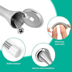 12 Pack Spring Door Stops, 3-1/4" Heavy Duty Wall Mount Door Stoppers, Flexible - Image 4