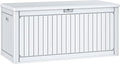 YITAHOME 260 Gallon Large Deck Box with Divider & Side Handles, Outdoor Double-Wall Storage for Patio Furniture Cushions, Garden Pool Accessories, Waterproof & Lockable by YITAHOME