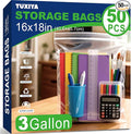 50PACK 3 Gallon Large Zipper Bags by Unknown