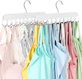 Bra Hanger for Closet, Tank Top Hanger 20 Hooks Capacity Foldable Wood Space by LearnMoreAboutResovo