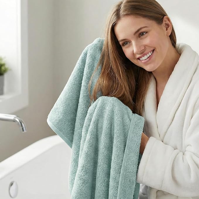 REDKISS 4Pack Luxury Hand Towels, 16x32 Inch 450 GSM 100% Turkish Cotton - Image 5