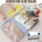 TAILI 4 Pack Vacuum Storage Bags, LONG SIDE ZIP Vacuum Seal Bags - Image 5