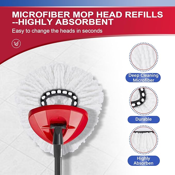 7 Pack Reusable Microfiber Mops Pads Compatible - Image 4