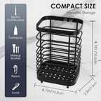 Wall Mount Toothbrush Holder for Bathroom, Stainless Steel Rustproof Toothbrush - Image 2