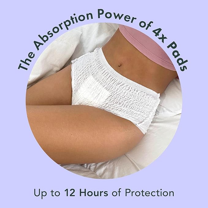 Rael Disposable Underwear for Women, Organic Cotton Cover - Image 4