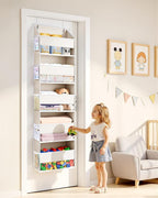 ULG 2 Pack 5-tier Over the Door Organizer Beige - Image 6