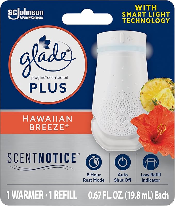 Glade PlugIn Plus Air Freshener Starter Kit, Scented Oil by Glade