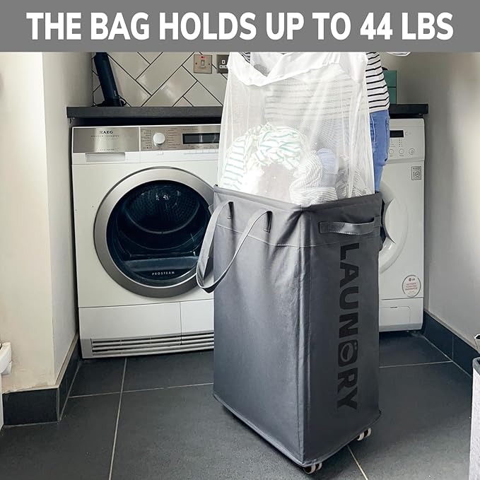Goodpick Hamper with Wheels, Dirty Laundry Basket - Image 6