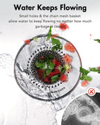 2 PCS Kitchen Sink Drain Strainer, Flippable Mesh Sink Strainer, 304 Stainless - Image 3