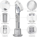 Soap Dispensing Replacement Dish Brush Storage Set - Image 7
