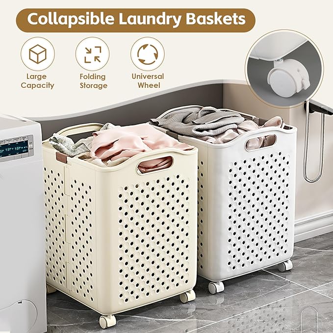 57L Collapsible Laundry Basket - Image 2