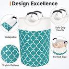 Large Laundry Basket Laundry Hamper Bag Washing Bin Clothes Bag Collapsible Tall - Image 3