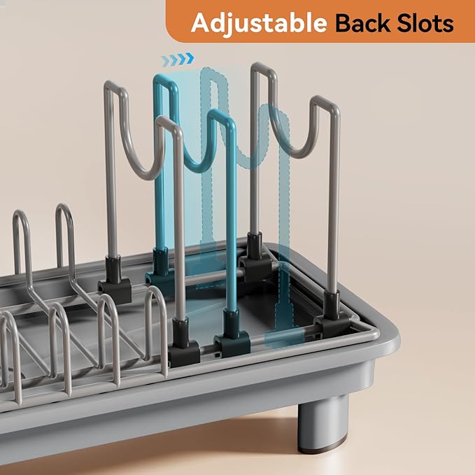 Small Dish Drying Rack, Compact Dish Drainer - Image 2