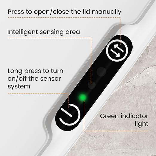 Motion Sensor Small Trash Can for Bathroom, 3.5 Gallon Automatic Touchless - Image 7