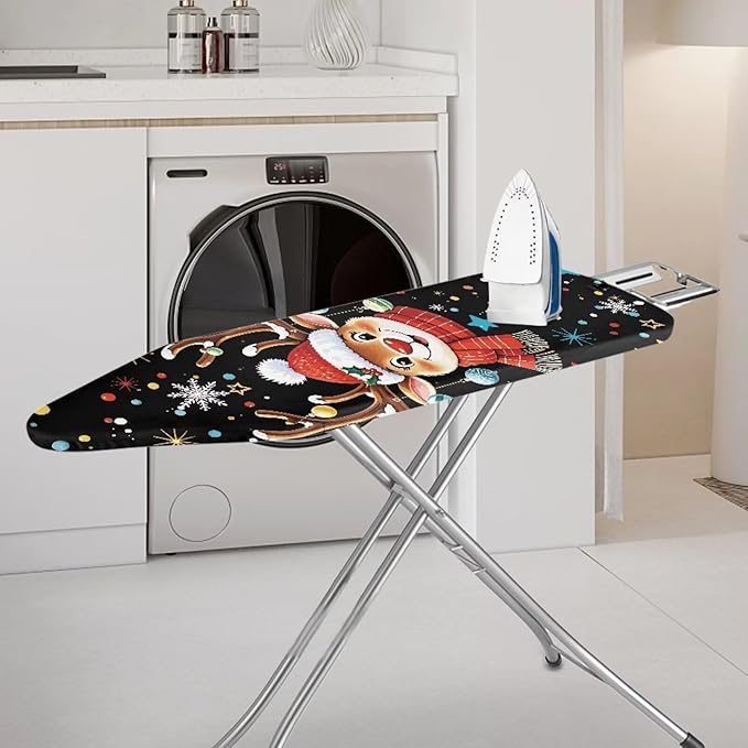 Christmas Deer Ironing Board Cover and Pad, Thick Scorch Resistant Padding - Image 2