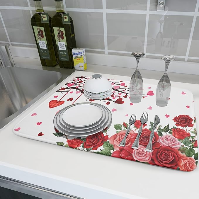 Giwawa Happy Valentines Day Dish Drying Mat - Image 6