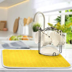 ALAZA Yellow Honeycomb Hexagon Dish Drying Mat - Image 5