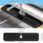 5° Slope Kitchen Sink Faucet Mat, Kitchen Sink Splash Guard, Silicone Material - Image 3