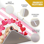 Valentine's Day Dog Dish Drying Mat - Image 4