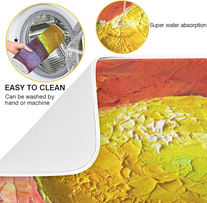 Absorbent Dish Drying Mat for Kitchen Counter - Image 2