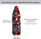 Mushroom Floral Ironing Board Cover Dust Covers Standard Ironing Board Full Size - Image 5