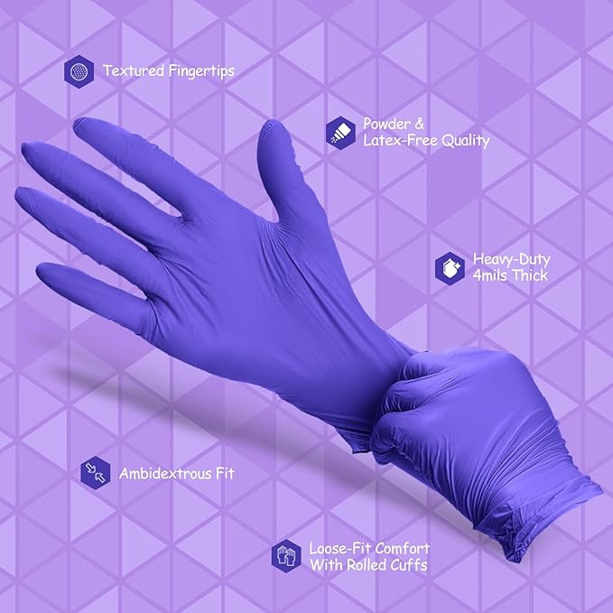 PElPU Nitrile Gloves, Disposable cleaning, Powder Free, Latex Free, Non-Sterile - Image 5