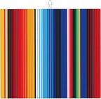 Rainbow Colorful Stripe Kitchen Drying Mat Mexican Microfiber Dish Drainer Mat by Unknown