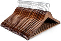 HOUSE DAY Bulk Wooden Hangers 150 Pack, Heavy Duty Wood Coat Hangers by HOUSEDAY