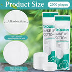 Maxcheck 2000 Pcs Cotton Rounds Bulk Exfoliating Rounds - Image 2