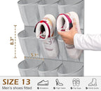 MISSLO 30 Large Pockets Dual Sided Hanging Shoe Organizer - Image 3