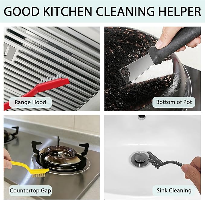 Crevice Cleaning Brush Set, Tight Spaces & More - Image 4