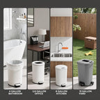 220Counts Small Trash Bags 2.6-4 Gallon, Flexible & Durable Small Garbage Bags - Image 3