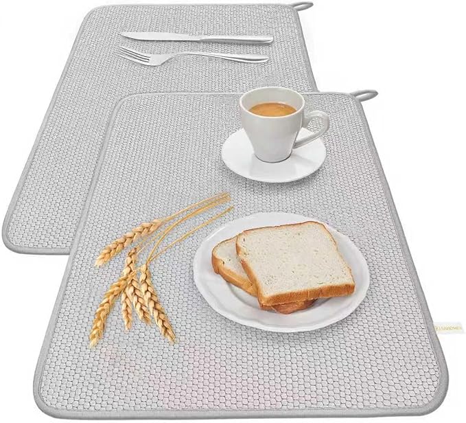 2 Pack Microfiber Dish Drying Mat by Unknown