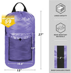 Laundry Bag with Shoulder Straps and Mesh Pocket Laundry Backpack Large - Image 2
