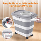 25-28lbs Dog Food Storage Container, Collapsible Dog Food Container, Airtight - Image 3