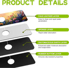 Kitchen Sink Splash Guard Faucet Mat Super Absorbent Fast Drying Mat Guard - Image 4