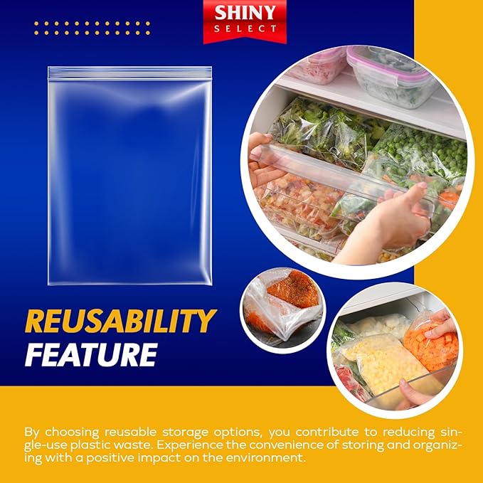 5 Gallon X-Large Storage Bags, Resealable Zip & Lock Top - Image 7