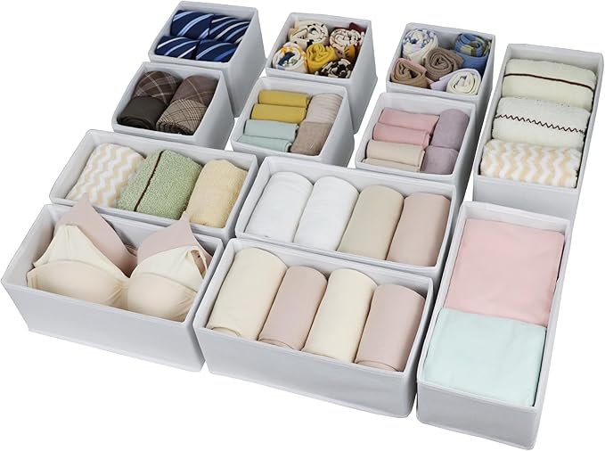Drawer Organizer Clothes, Foldable Fabric Dresser Organizer Closet Organizers - Image 3