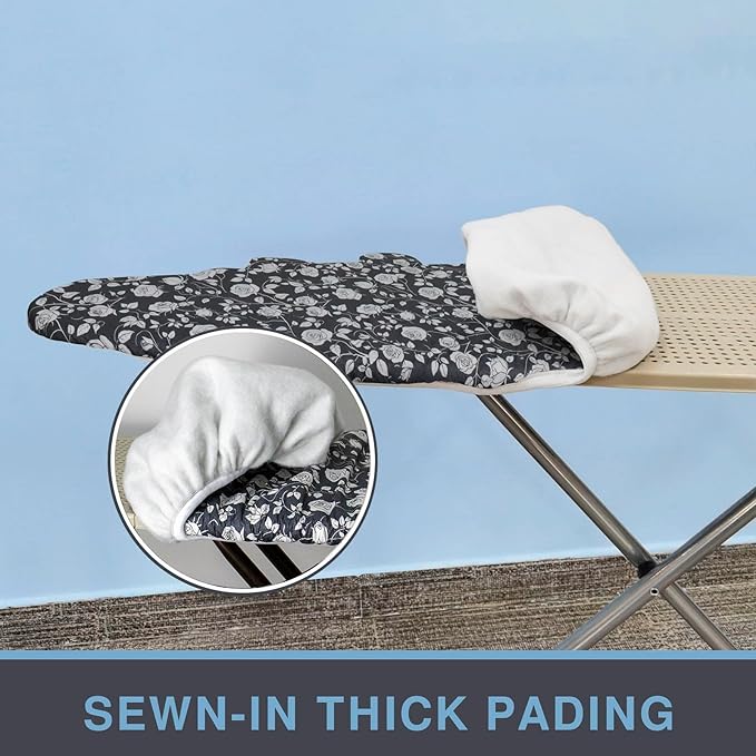 Ironing Board Cover and Pad, Standard Size 15x54, Thick Padding, Elastic Edge - Image 2