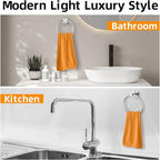 Brushed Silver Towel Ring 2Pack, SUS304 Stainless Steel Hand Towel Holder - Image 8