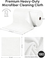 Microfiber Cleaning Cloths Roll, 75 Pack Tear Away Microfiber Towels Roll - Image 3
