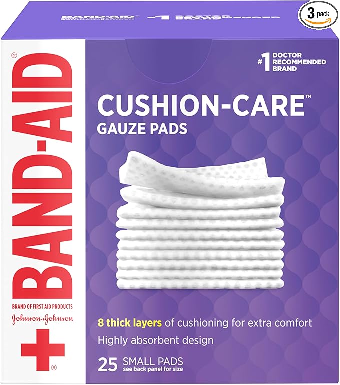 Band-Aid Brand Absorbent Cushion Care Sterile Square Gauze Pads by BAND-AID%C2%AEBrand