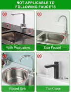 Kitchen Sink Splash Guard, 5°Slope Draining Mat - Image 5