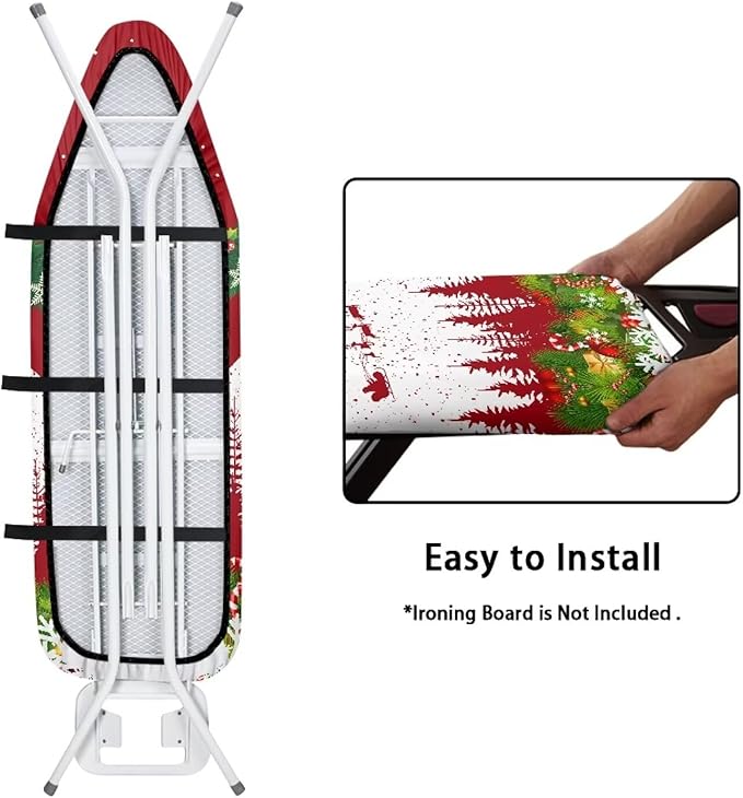 Christmas Bowknot Ironing Board Covers Fits Standard Sizes Ironing Board - Image 4