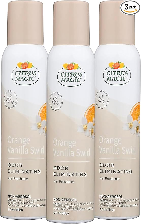 Citrus Magic Odor Eliminating Air Freshener Spray Orange-Vanilla Swirl by CitrusMagic