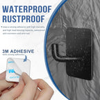 Adhesive Hooks for Bathrooms, 4 Piece Towel Hooks for Hanging Hat Robe Coat - Image 4
